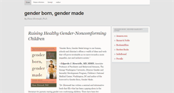 Desktop Screenshot of genderborngendermade.com